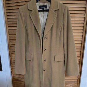 JONES NEW YORK Cashmere/Merino Wool - Camel Top Coat